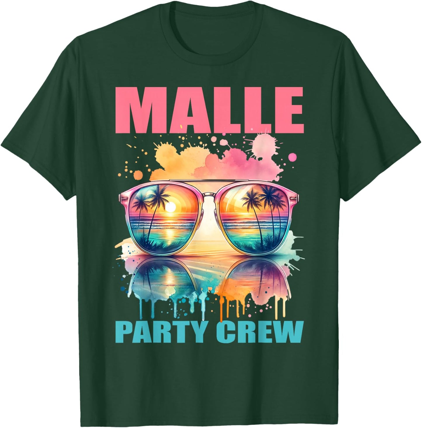 Malle Party Crew - Mallorca Urlaub Design T-Shirt - T-Shirt | Forest