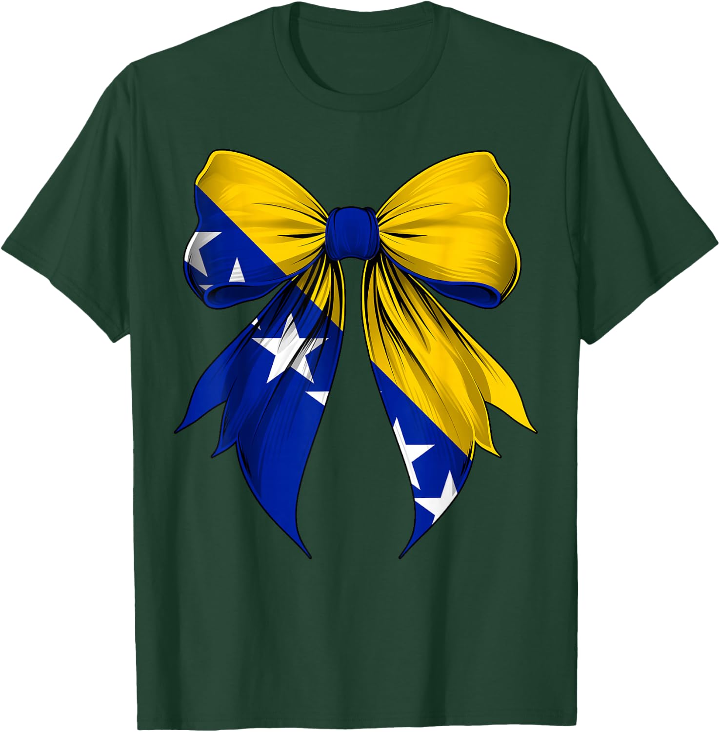 Bosnien-Herzegowina-Flagge, Bosnien und Herzegowina, Band T-Shirt - T-Shirt | Forest