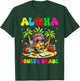 Aloha Fourth Grade Pineapple Hawaii Back to School Kids Girl T-Shirt - T-Shirt | Forest
