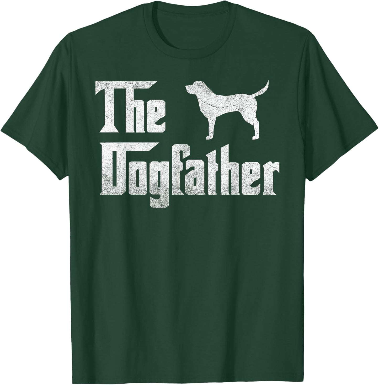 Labrador Retriever The Dogfather Shirt Father Dog Lover Gift T-Shirt - T-Shirt | Forest