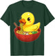 Rubber Duck Ducky Japanese Noodles Cute Kawaii T-Shirt - T-Shirt | Forest