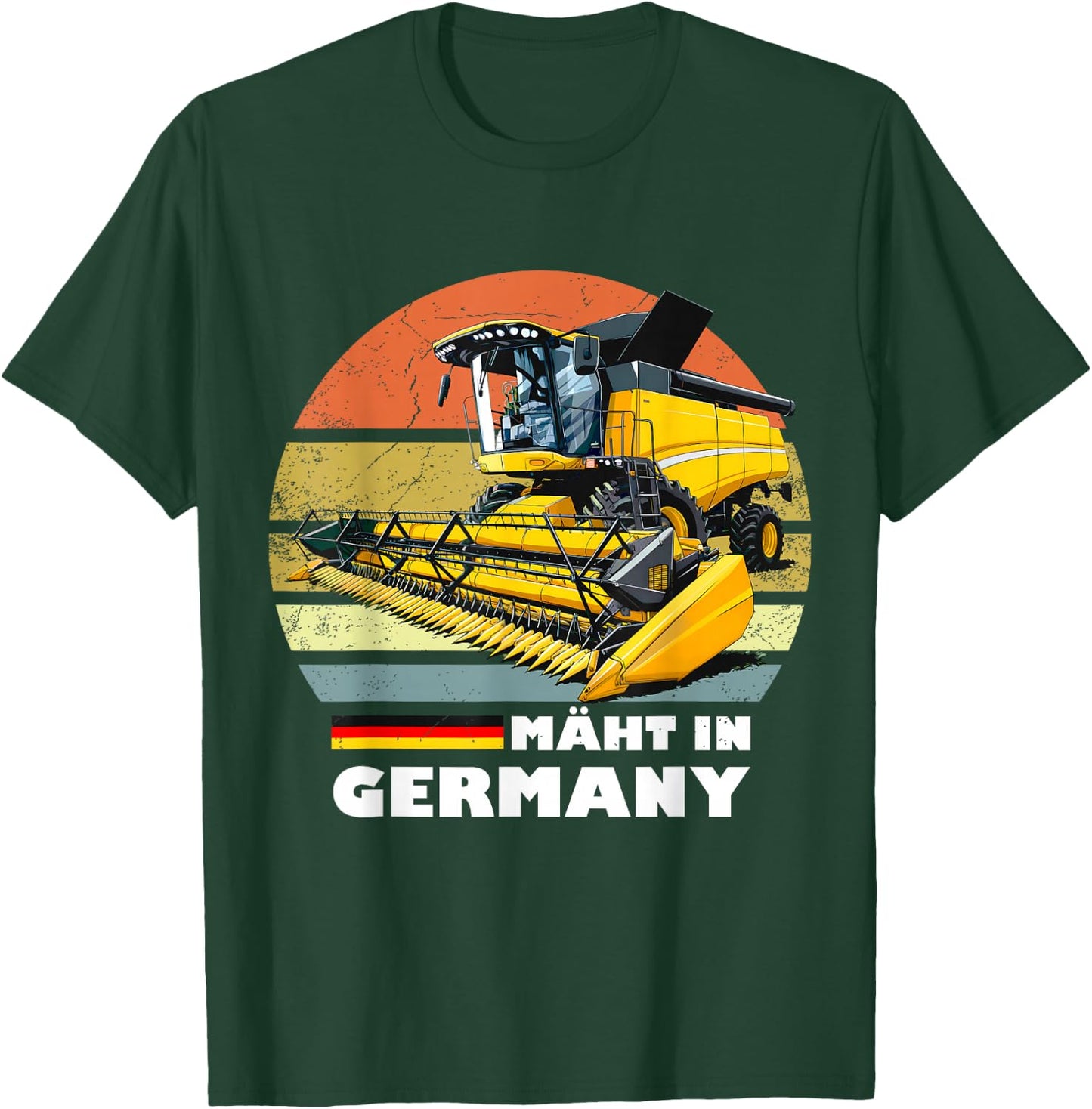 Mäht in Germany Landwirtschaft Mähdrescher T-Shirt - T-Shirt | Forest