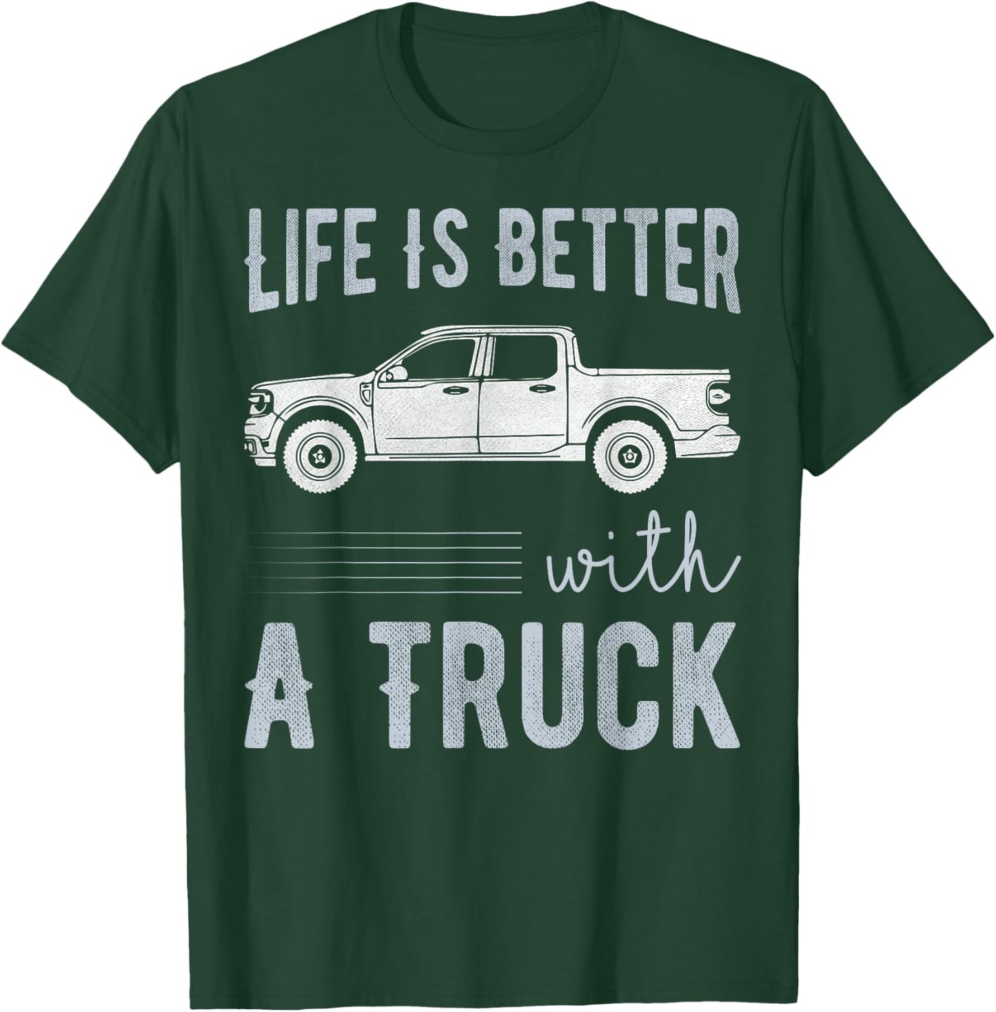 Das Leben ist besser mit alten Pickup-Trucks T-Shirt - T-Shirt | Forest