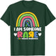 Rare Disease Day I Am Someone Rare Rainbow Zebra Ribbon T-Shirt - T-Shirt | Forest
