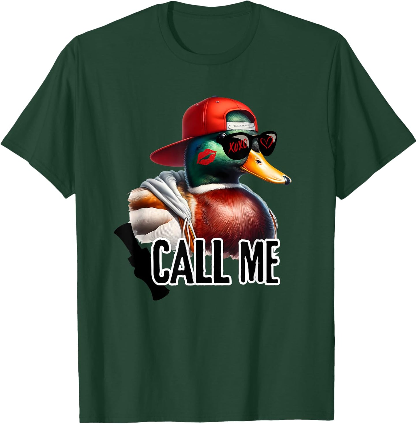 Call Me Mallard Duck Hunter Hunting Season Cute Duck Hunting T-Shirt - T-Shirt | Forest