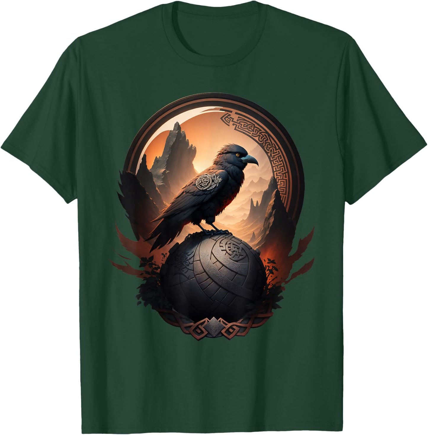 Odin Raven T-Shirt - T-Shirt | Forest