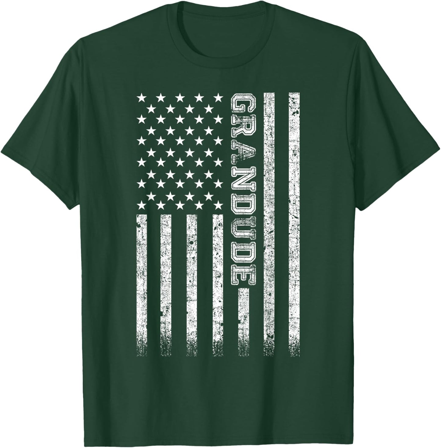 Grandude American Flag T-Shirt - T-Shirt | Forest