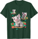 Disney Moana 2 Pua the Pig Cute Character Poses , Black, S T-Shirt - T-Shirt | Forest