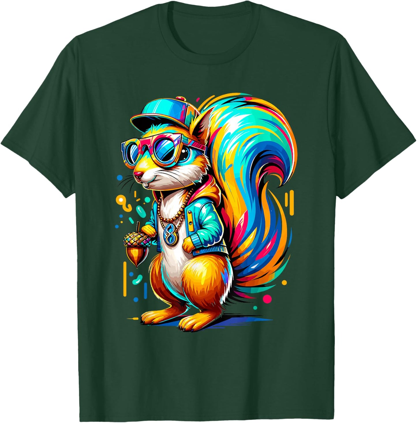 Urban Graffiti Squirrel Lover Stuff Street Art Squirrel T-Shirt - T-Shirt | Forest