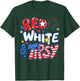 Red White and Tipsy Funny 4th of July Patriotic Couple T-Shirt - T-Shirt | Forest