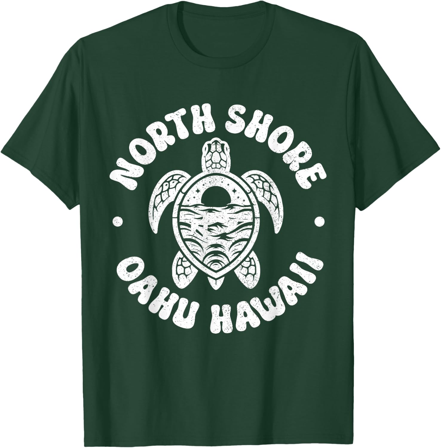 North Shore Oahu Hawaii Surf Sea Turtle Pride Beach Surfer T-Shirt - T-Shirt | Forest