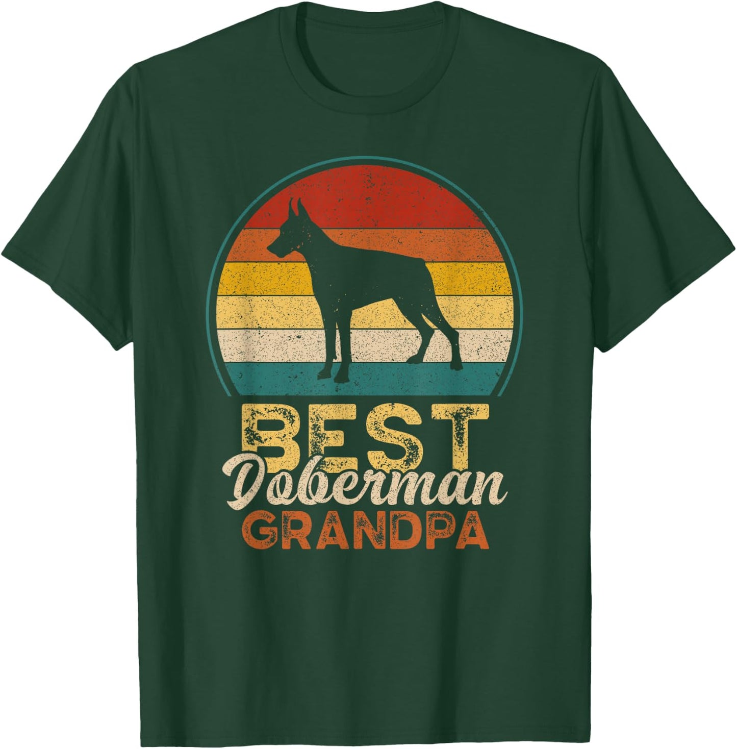 Best Doberman Grandpa, Father's Day, Grandfather T-Shirt - T-Shirt | Forest