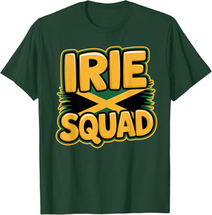 Irie Squad | Product for Jamaican Slang Products Jamaica T-Shirt - T-Shirt | Forest