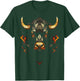 Bull Polygon Animal Graphic Art Bull , black T-Shirt - T-Shirt | Forest