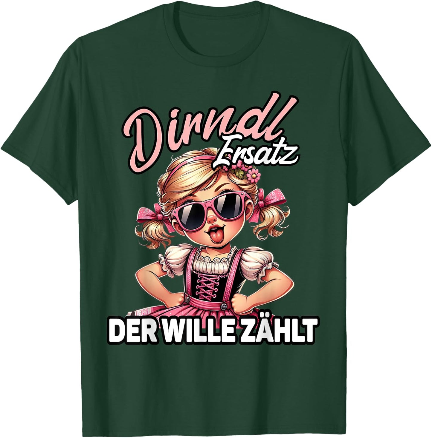 Oktoberfest Costume Shirt Women's Costume Replacement Dirndl , black T-Shirt - T-Shirt | Forest