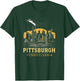 Pittsburgh Skyline Vintage Pittsburgh Pennsylvania Cityscape T-Shirt - T-Shirt | Forest