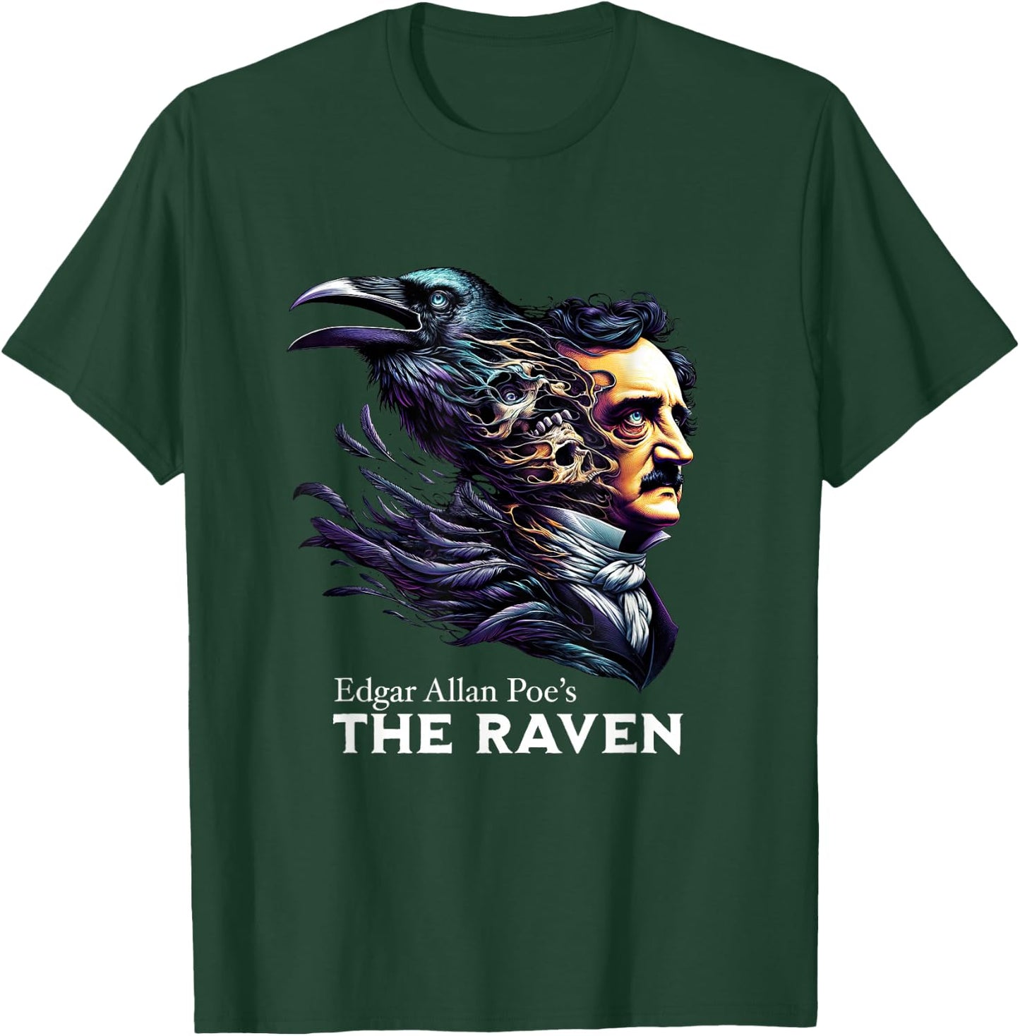 Edgar Allan Poe's The Raven Nevermore T-Shirt - T-Shirt | Forest