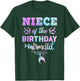 Niece Of The Birthday Mermaid Family Matching Party Squad T-Shirt - T-Shirt | Forest