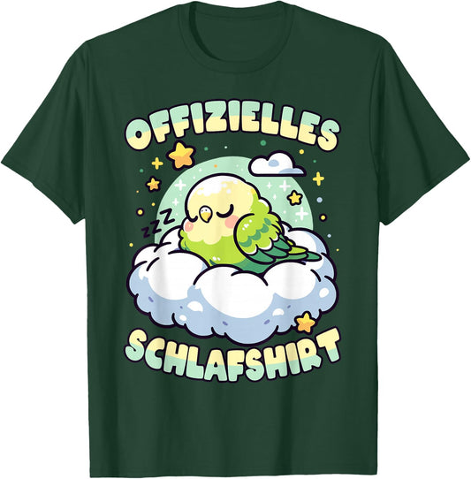 Official Sleep Shirt Budgie Pyjamas & Sleep , gray T-Shirt - T-Shirt | Forest