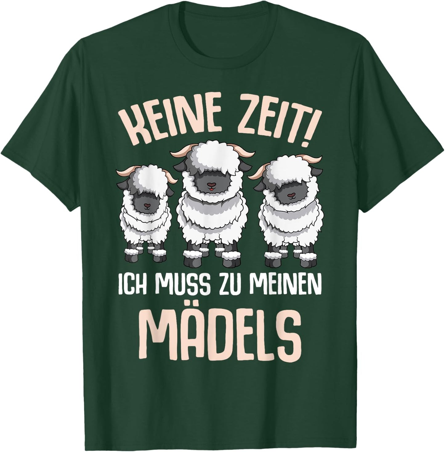 Walliser Schwarznasenschaf Schafe T-Shirt - T-Shirt | Forest