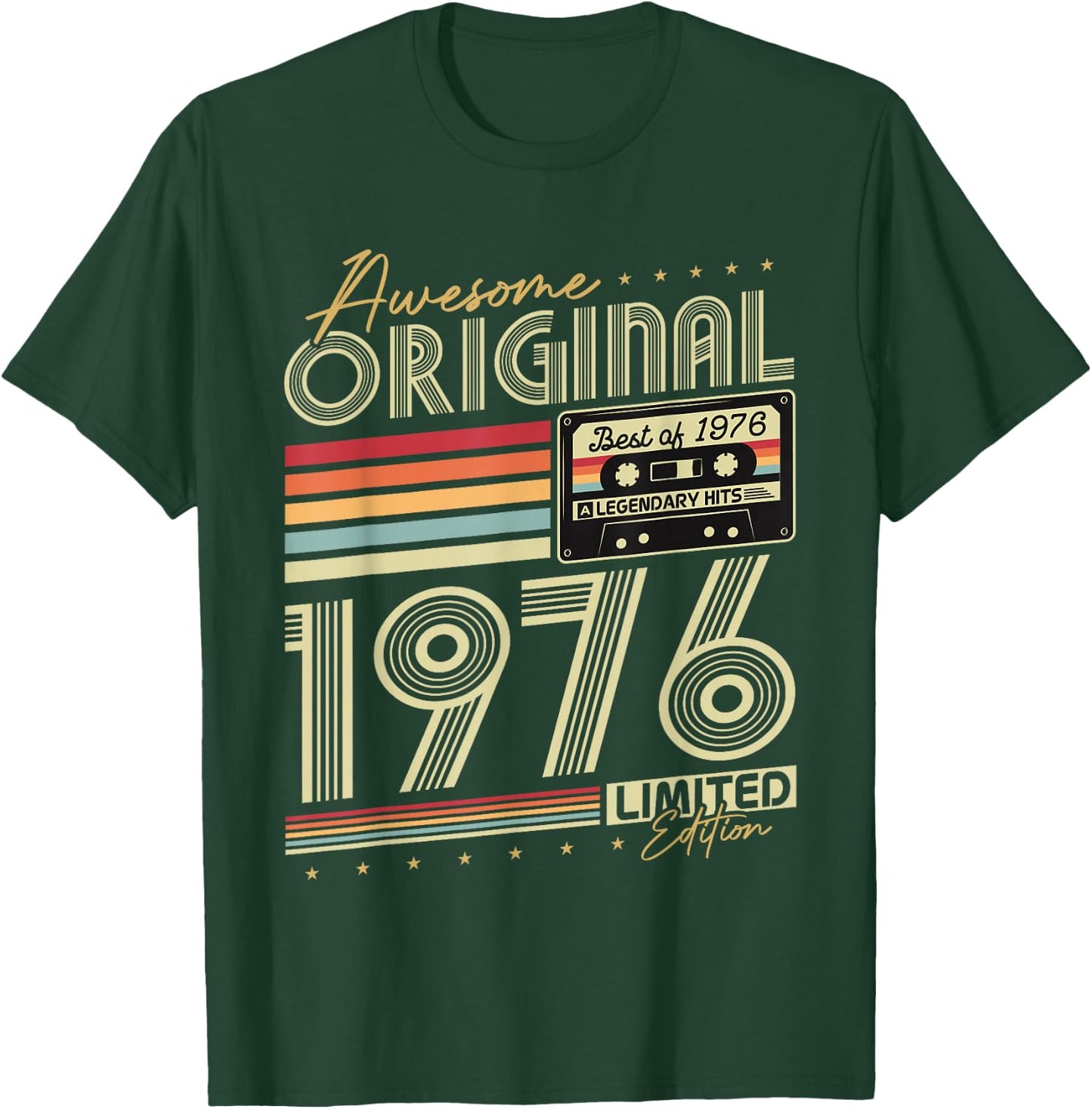 Original 1976 Vintage 50 Ans Anniversaire Cadeau Homme Femme T-Shirt - T-Shirt | Forest