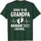 Retro Soon to Be Grandpa 2027 Loading Pregnancy Announcement T-Shirt - T-Shirt | Forest