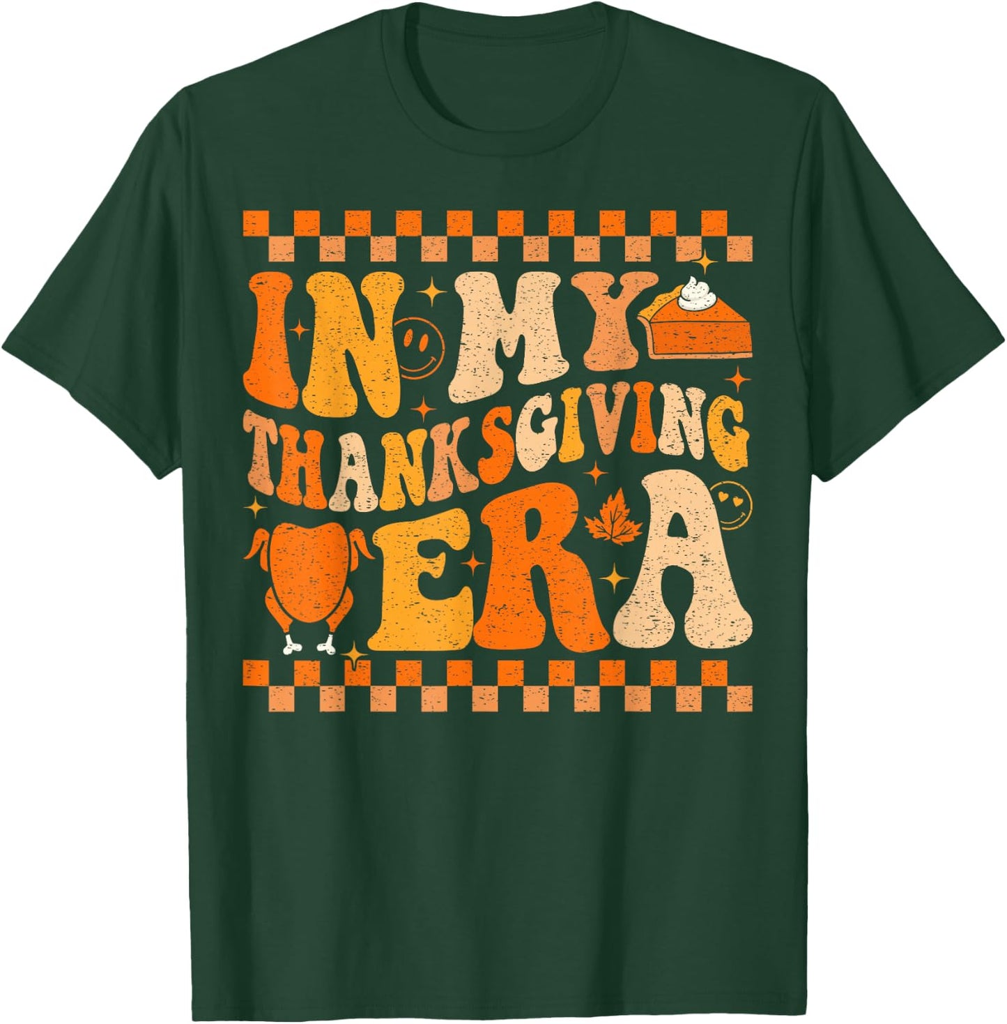 Groovy Thanksgiving Turkey T-Shirt - T-Shirt | Forest