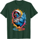 Funny Chicken Graphic Astronaut Chicken -Adults, -Kids Chicken Lover Black Small Classic Fit Imported Cotton, Polyester Short Sleeve T-Shirt - T-Shirt | Forest