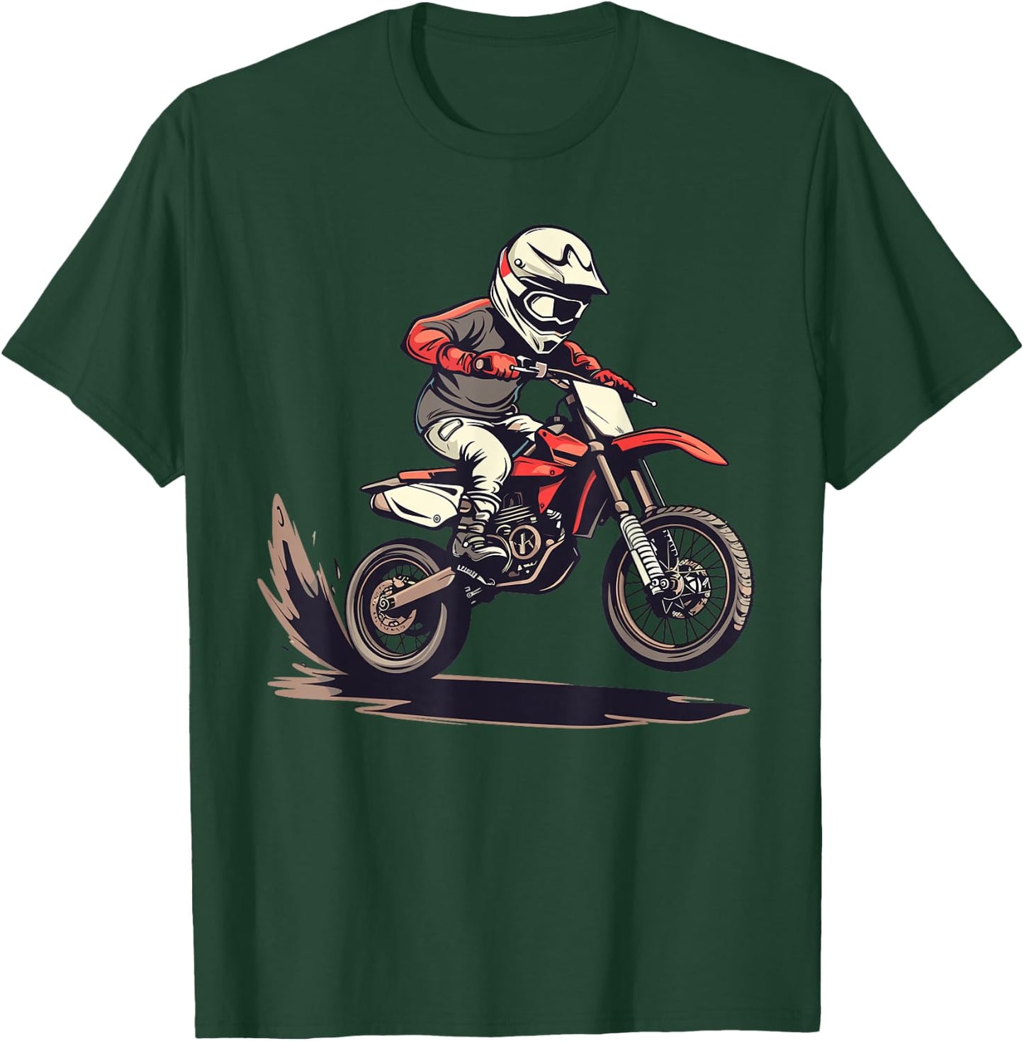 Motocross and Dirt Bike , black T-Shirt - T-Shirt | Forest
