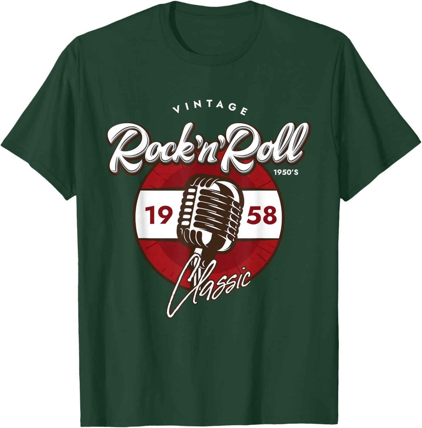 Rock And Roll Sock Hop Dance Retro 1950s Party Vintage Retro T-Shirt - T-Shirt | Forest