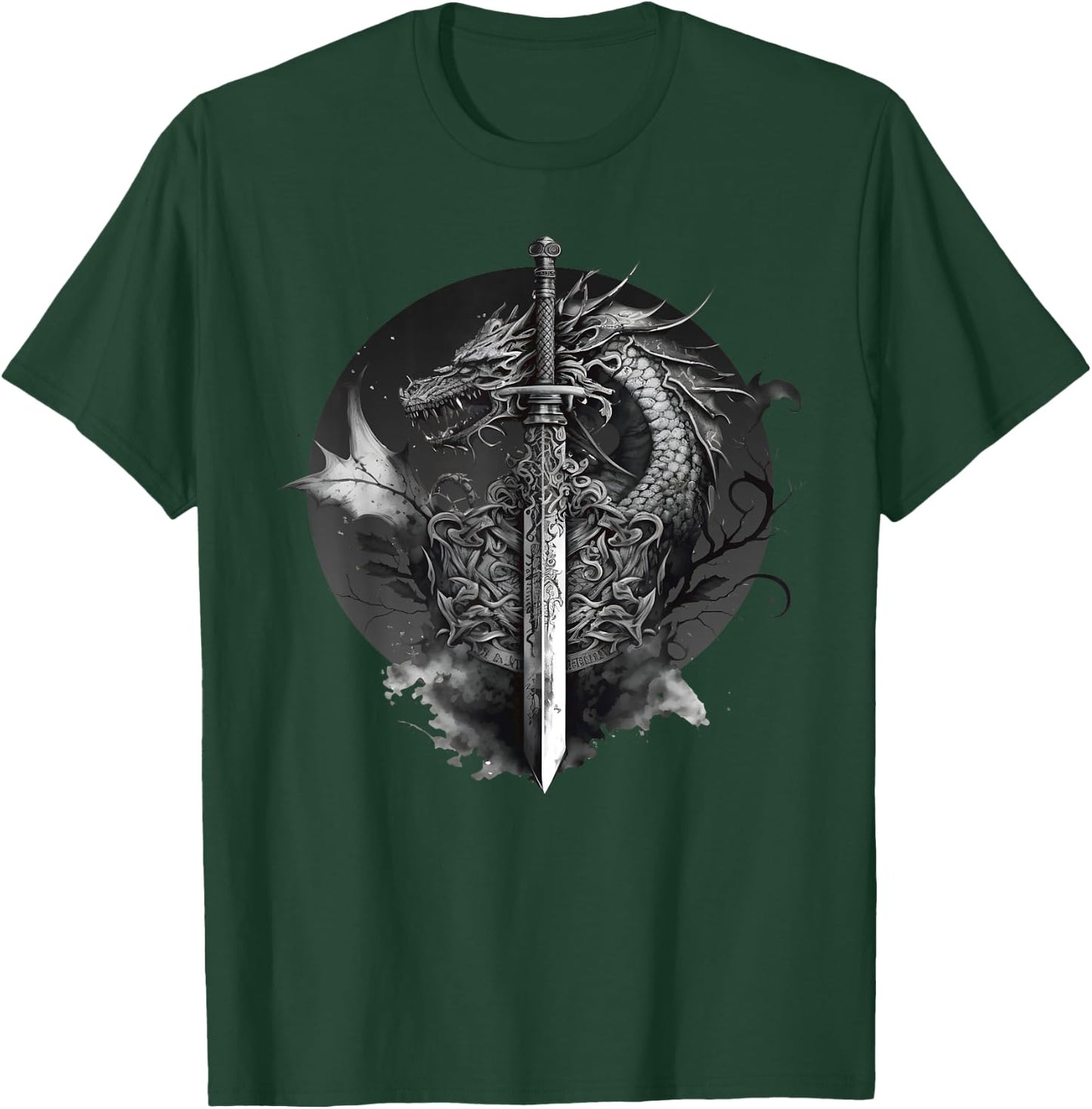 Dragon Sword Medieval Ren Faire Renaissance Faire T-Shirt - T-Shirt | Forest