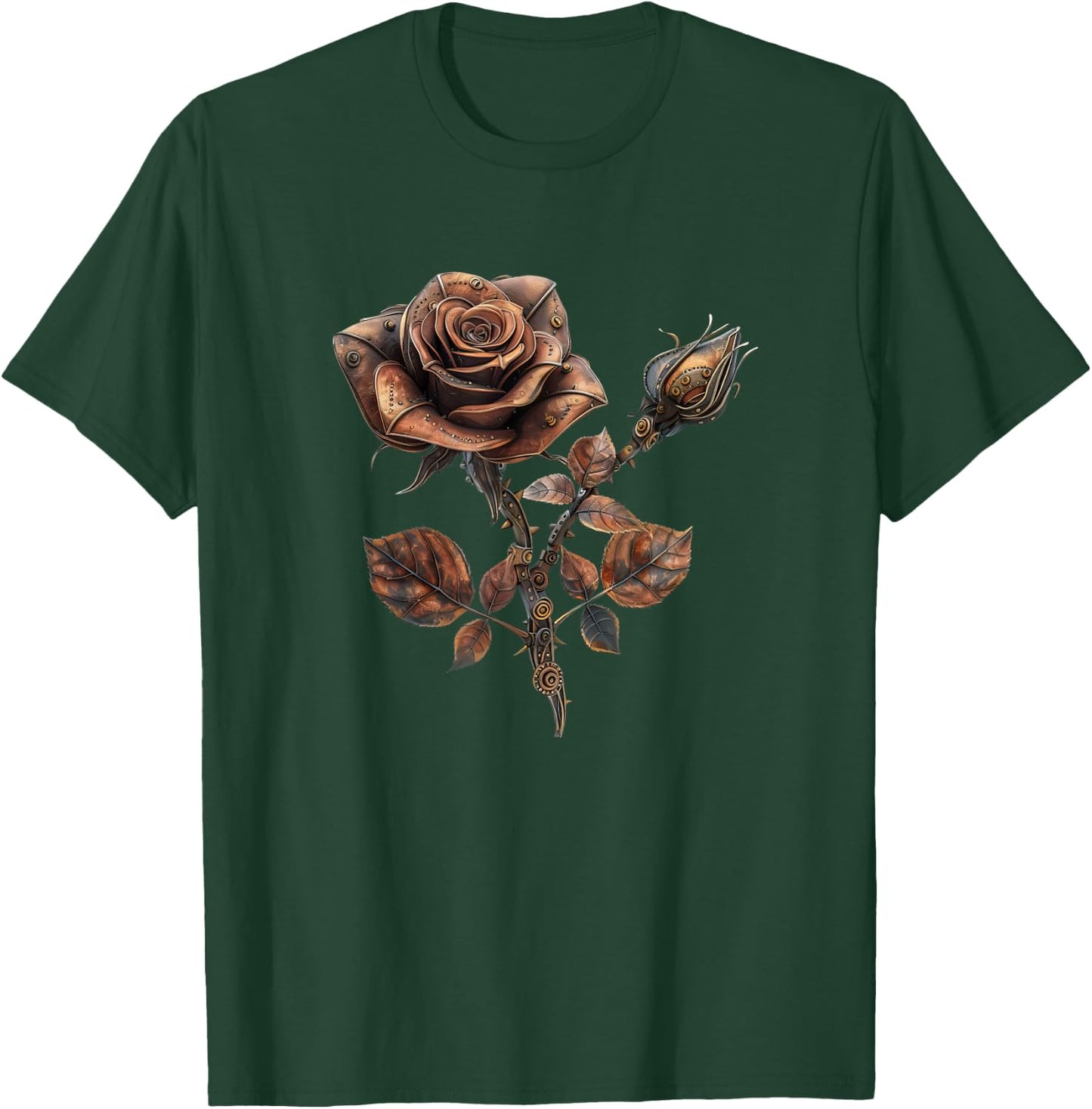 Steampunk Pink Vintage Art Men Women Children Retro Flower T-Shirt - T-Shirt | Forest