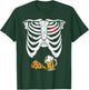 Skeleton Pregnancy B.eer Pizza X-Ray Halloween Costume T-Shirt - T-Shirt | Forest