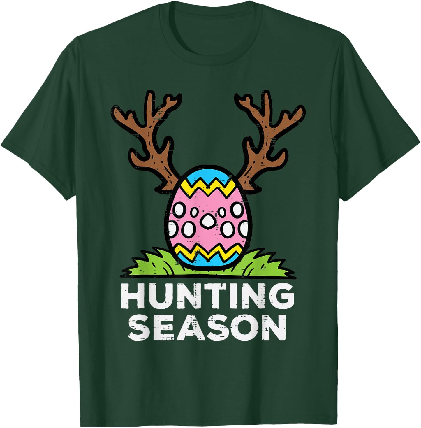 Easter Hunting Season Egg Hunt Funny Boys Girls Kids Toddler T-Shirt - T-Shirt | Forest