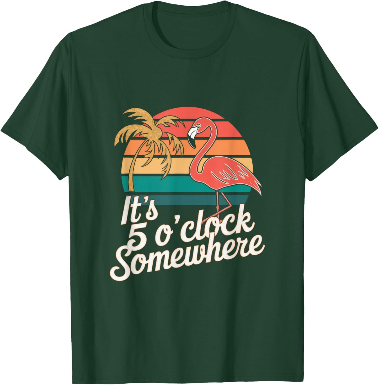 It's 5 O'clock Somewhere - Beach Cocktail Party T-Shirt - T-Shirt | Forest