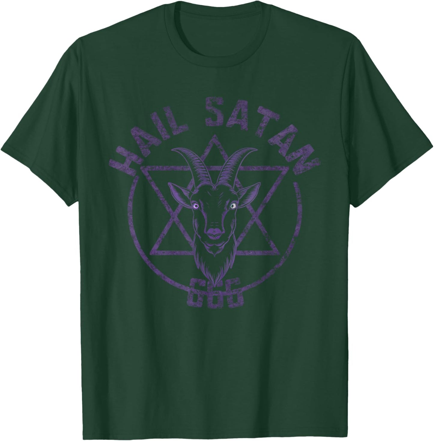 Hail Satan Satanism Satanic Occultism T-Shirt - T-Shirt | Forest