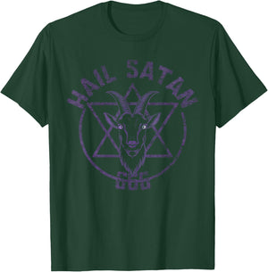 Hail Satan Satanism Satanic Occultism T-Shirt - T-Shirt | Forest