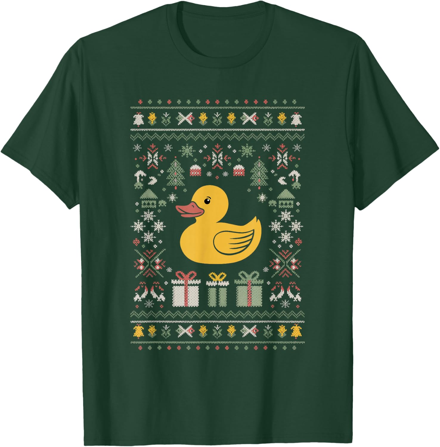 Rubber Duck Ugly Christmas T-Shirt - T-Shirt | Forest