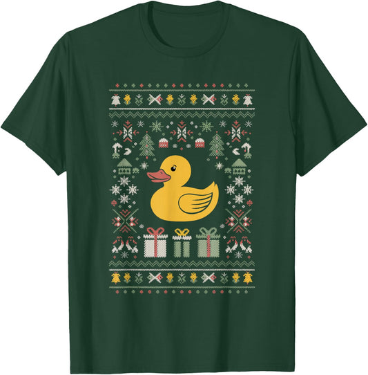 Rubber Duck Ugly Christmas T-Shirt - T-Shirt | Forest