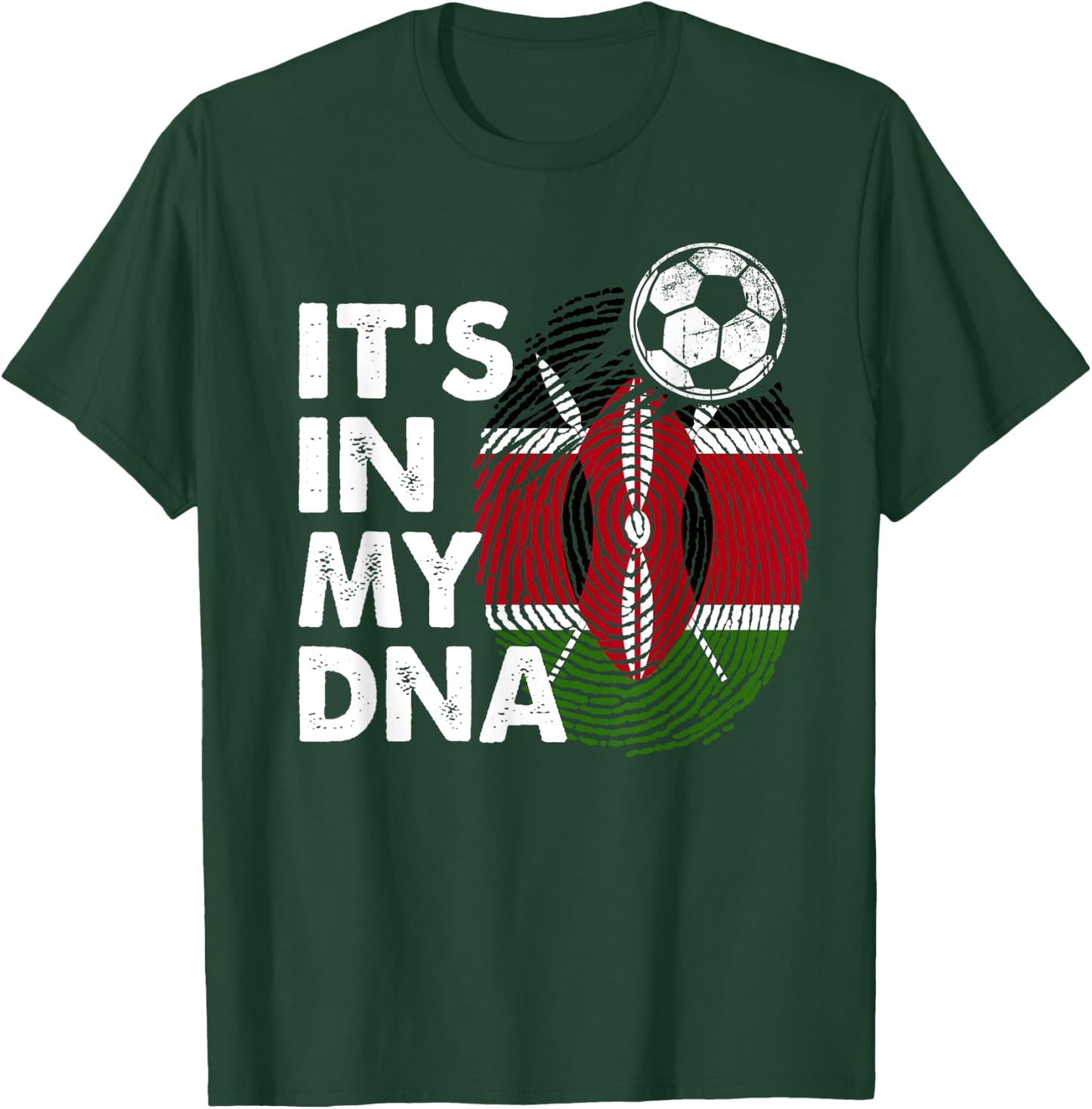 Kenya In My DNA Kenyan Flag Team Kenya , black T-Shirt - T-Shirt | Forest