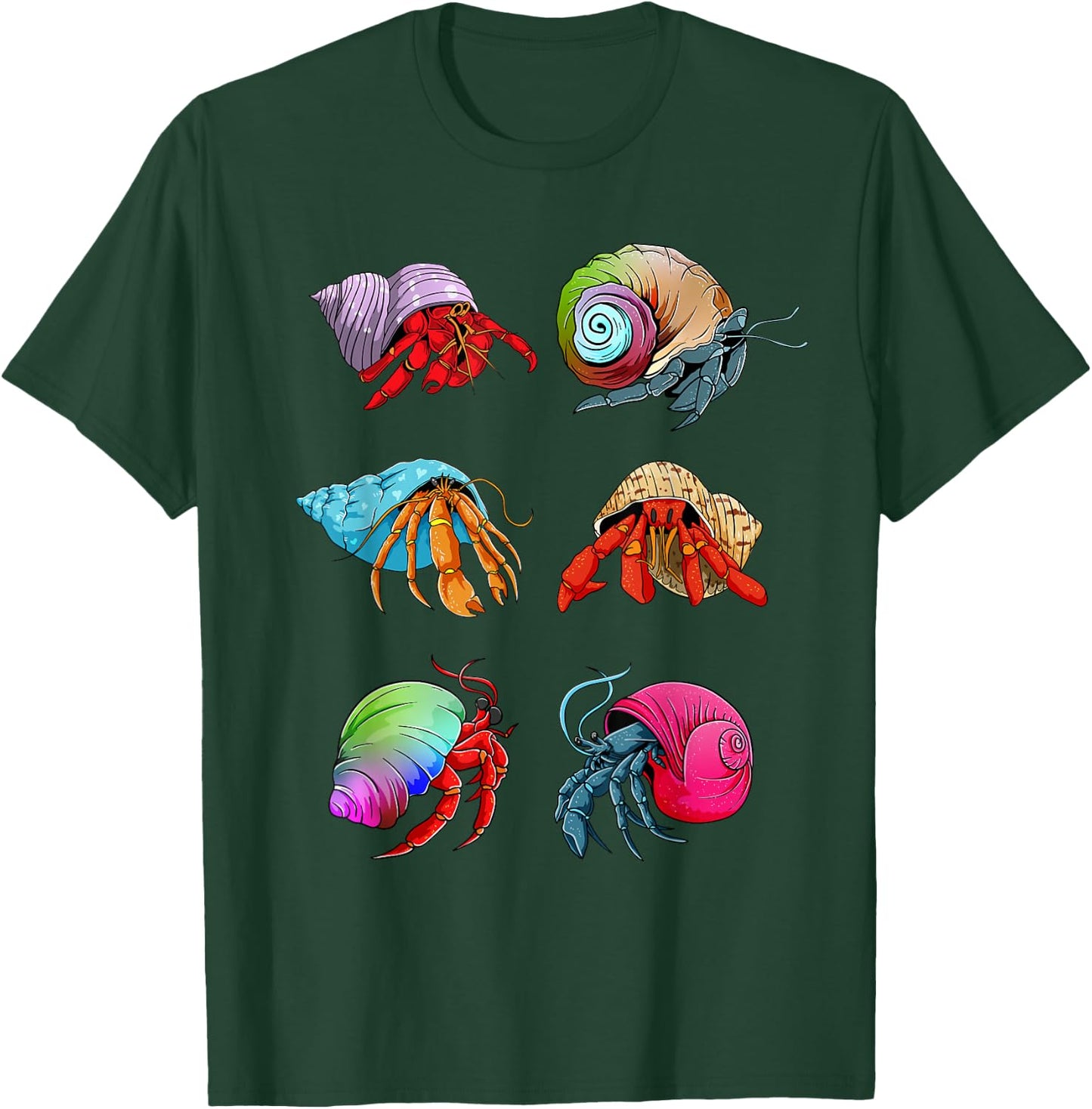 Hermit Crab Design for Hermit Crab Lovers T-Shirt - T-Shirt | Forest