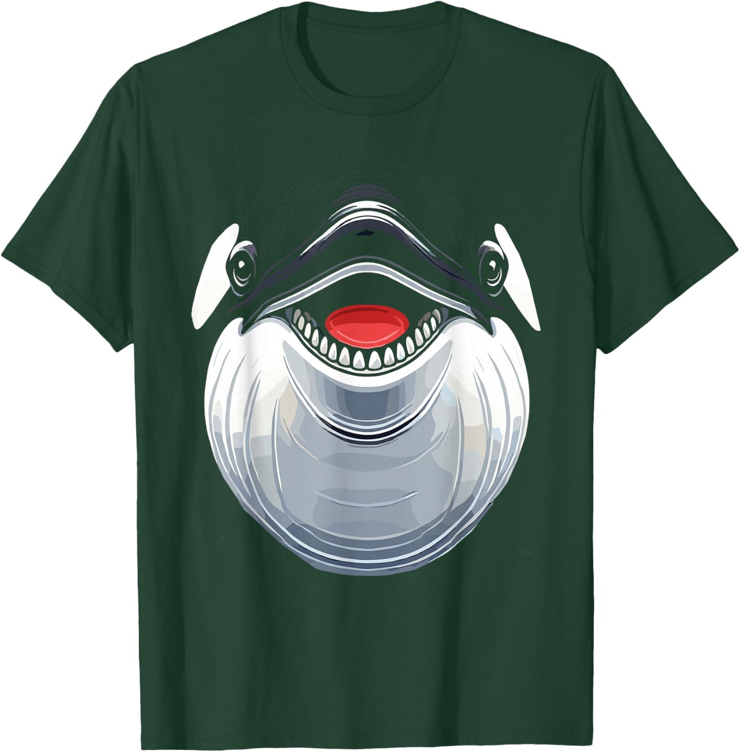Funny Orca Whale Costume, Funny Orca Whale Face Costume , black T-Shirt - T-Shirt | Forest