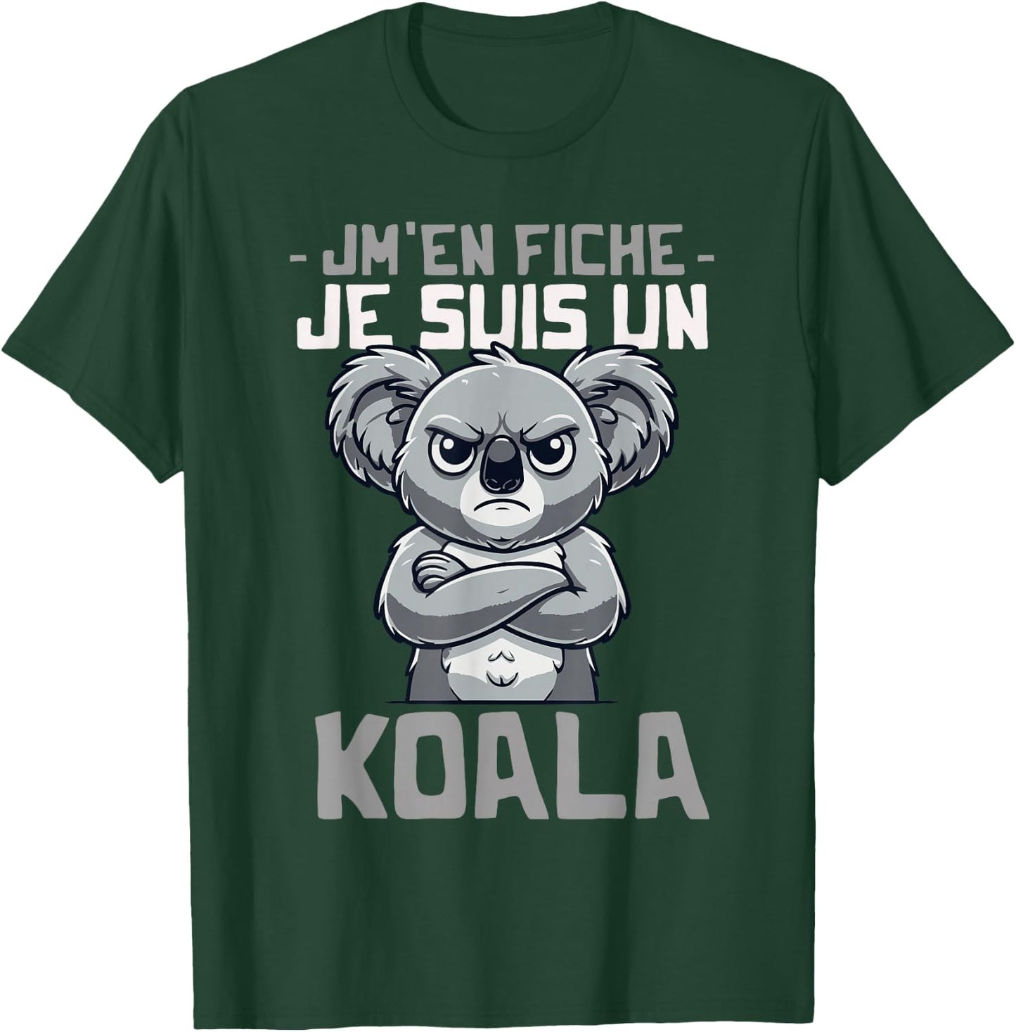 Je suis un Koala Funny Quote Funny Koala , Black, S T-Shirt - T-Shirt | Forest
