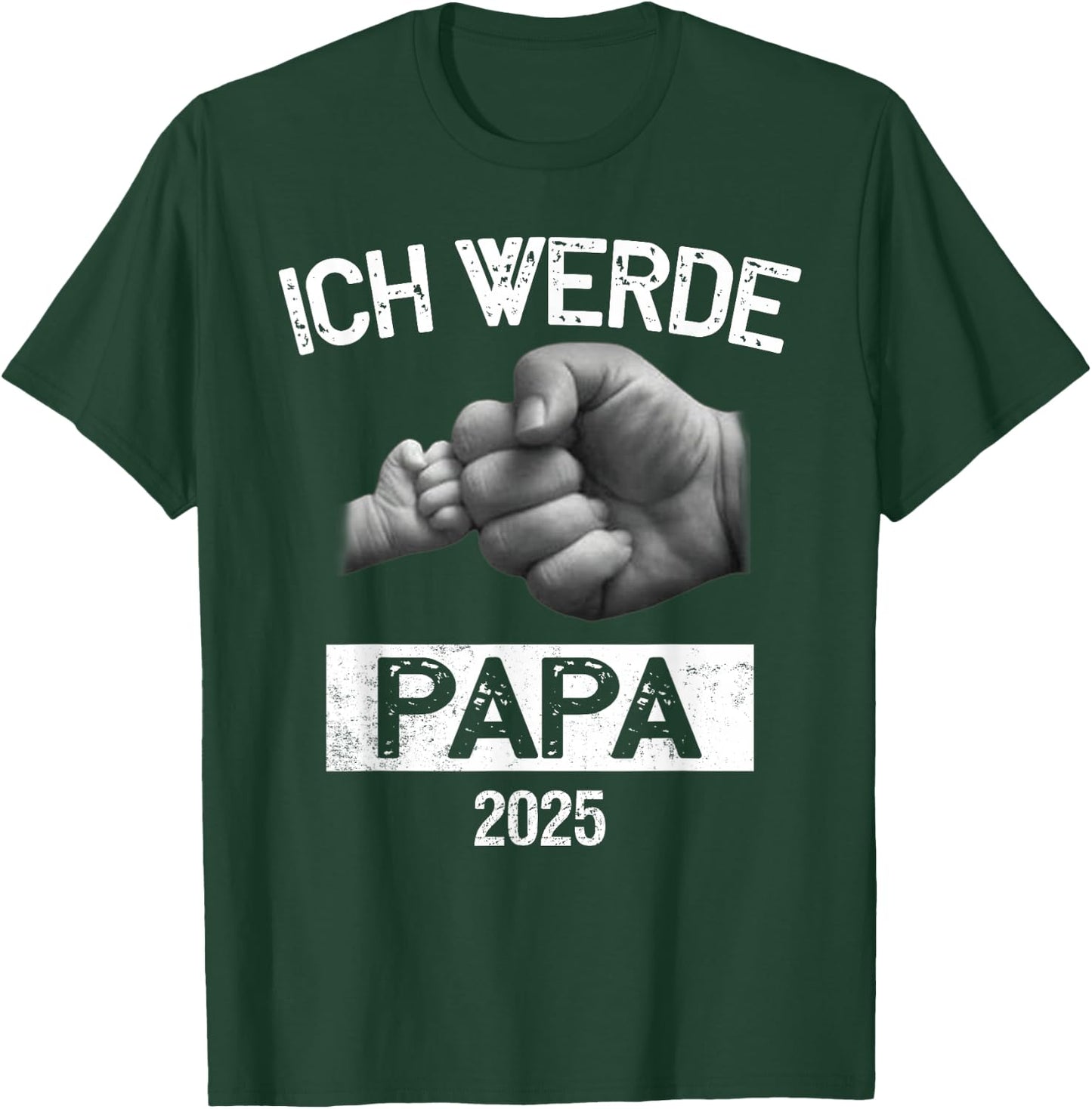 Ich werde Papa 2025 Ich werde bald Vater T-Shirt - T-Shirt | Forest