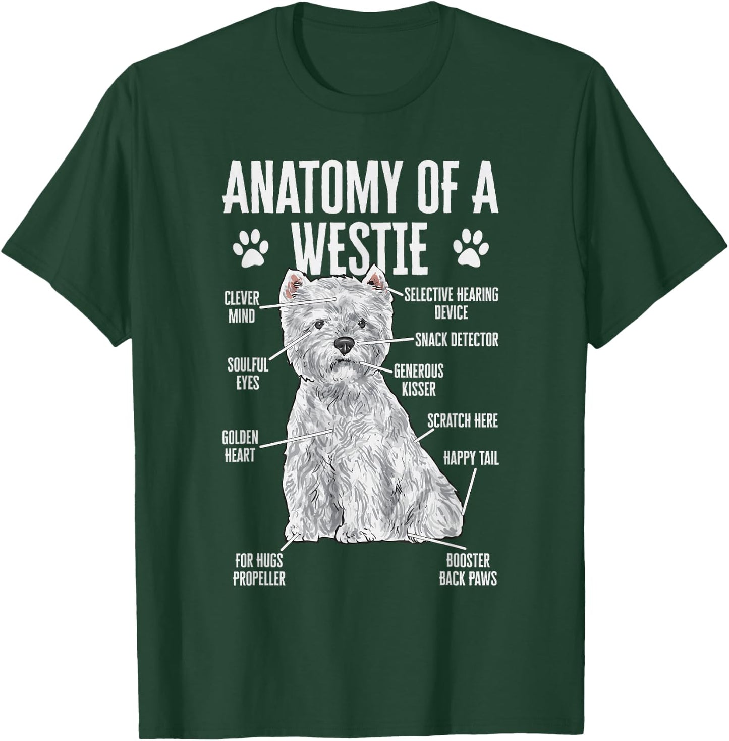 Westie Dog West Highland White Terrier T-Shirt - T-Shirt | Forest