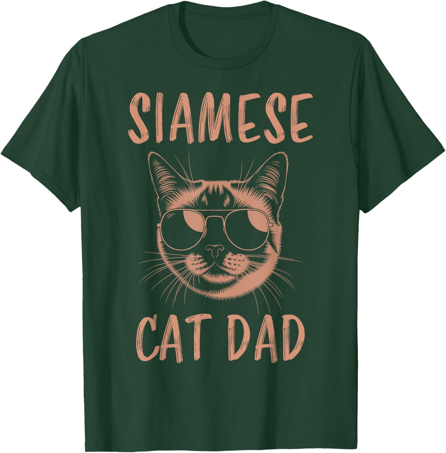 Siamese Cat Dad Funny Siamese Cat Men T-Shirt - T-Shirt | Forest