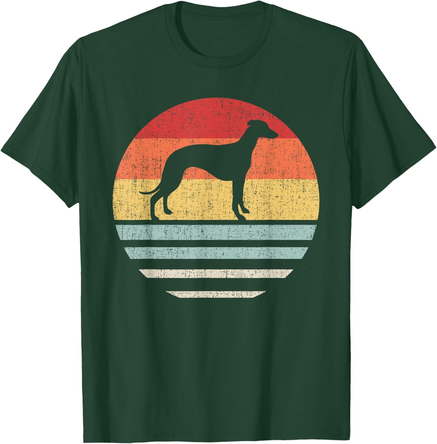 Vintage Retro Whippet Dog Mom Dad Gifts Cute Dog Lover Owner T-Shirt - T-Shirt | Forest