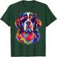 Saint Bernard Lovers Design Pop Art Funny St Bernard Dog T-Shirt - T-Shirt | Forest