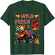 Geburtstag Monster Truck - Wild frech und Fünf - Junge 5 T-Shirt - T-Shirt | Forest