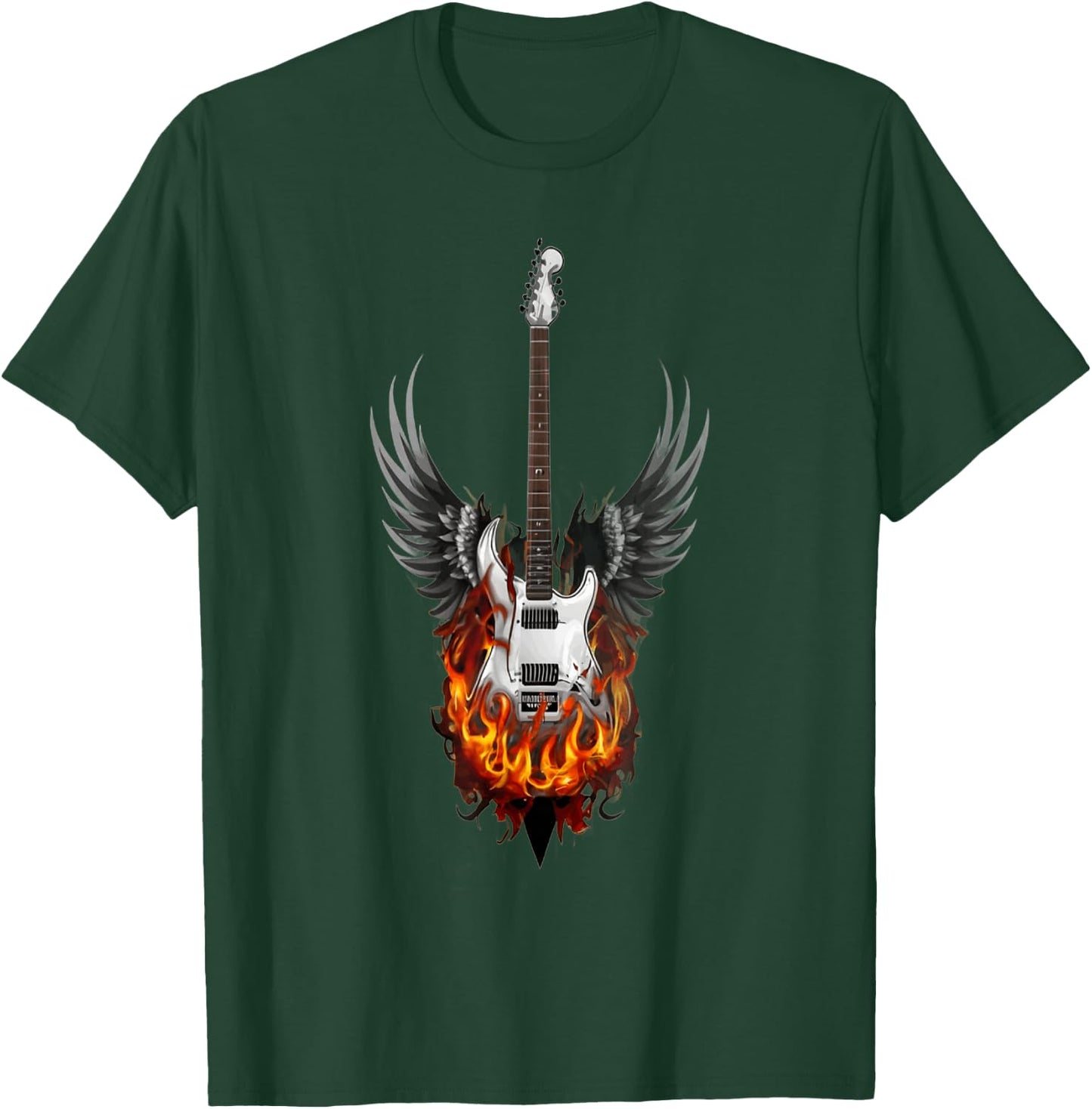 Guitare rock enflammé T-Shirt - T-Shirt | Forest